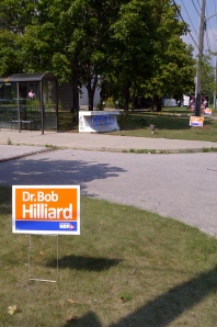 NDP Election Signs at OPSEU Headquarters - 2